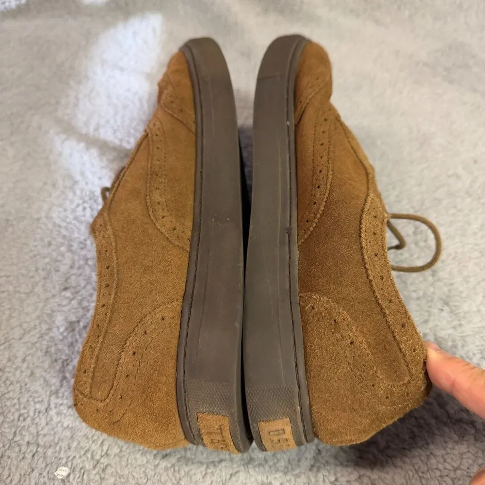 Ralph Lauren Wingtip Shoes Mens 10.5D Brown Denim & Supply Casual Suede